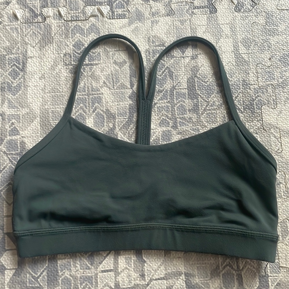 lululemon Flow Y Bra *Nulu Dark Forest